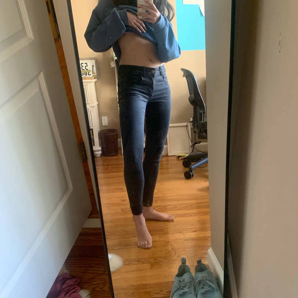 American eagle black wash skinny jeans!! /jegging